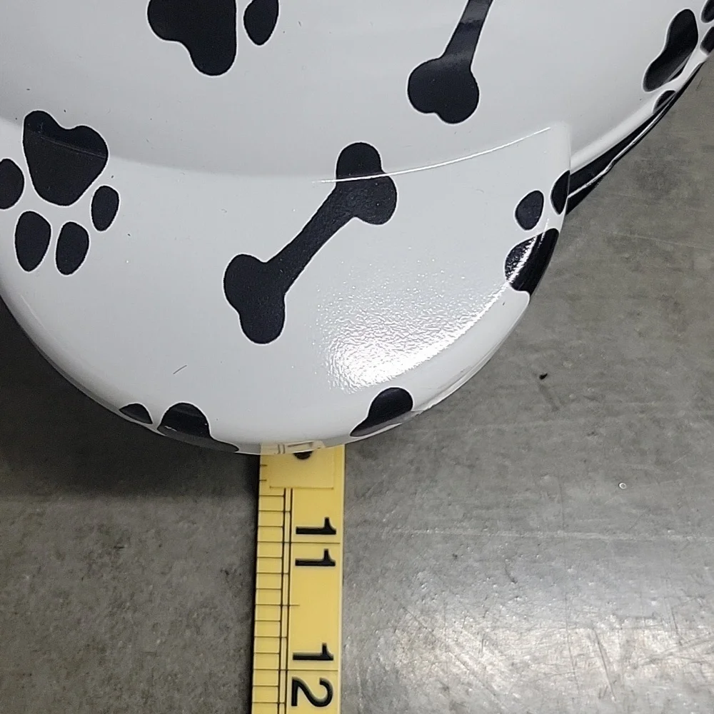 Ash Black and White Dog Bone and Paw Print Treat Maker. For Pets.